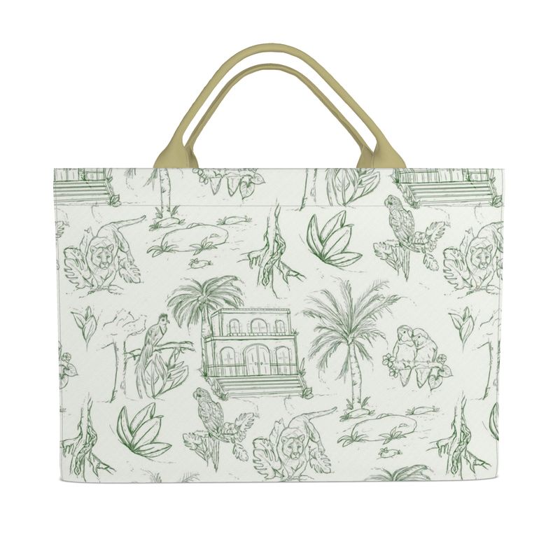 Jungle Toile Carryall Tote Bags