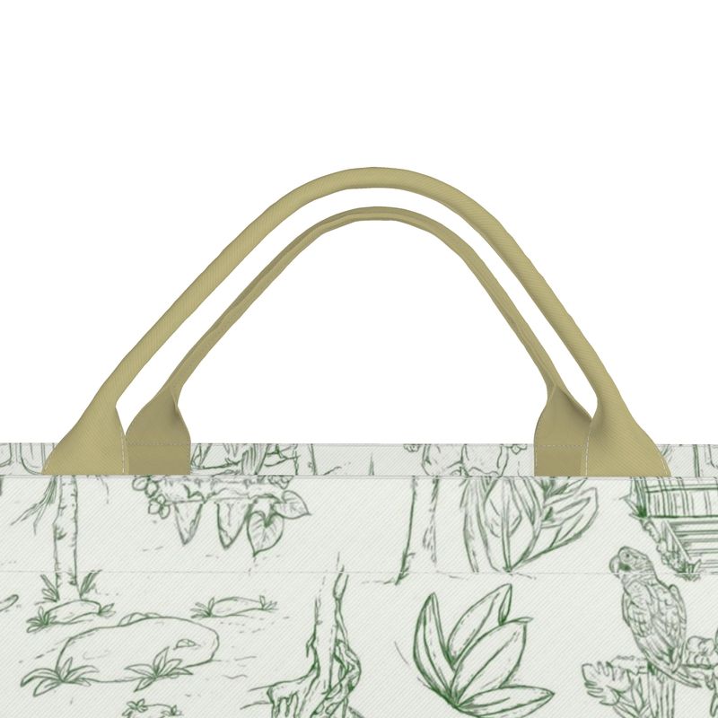Jungle Toile Carryall Tote Bags