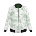 Jungle Toile Women's Reversible Silk Bomber Jacket
