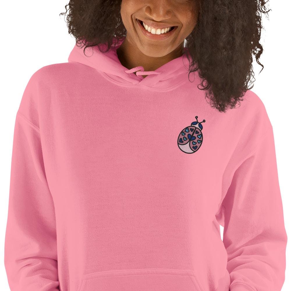 Embroidered Ladybug Unisex Hoodie