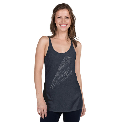 Bluebird Sketch Women's Racerback Tank