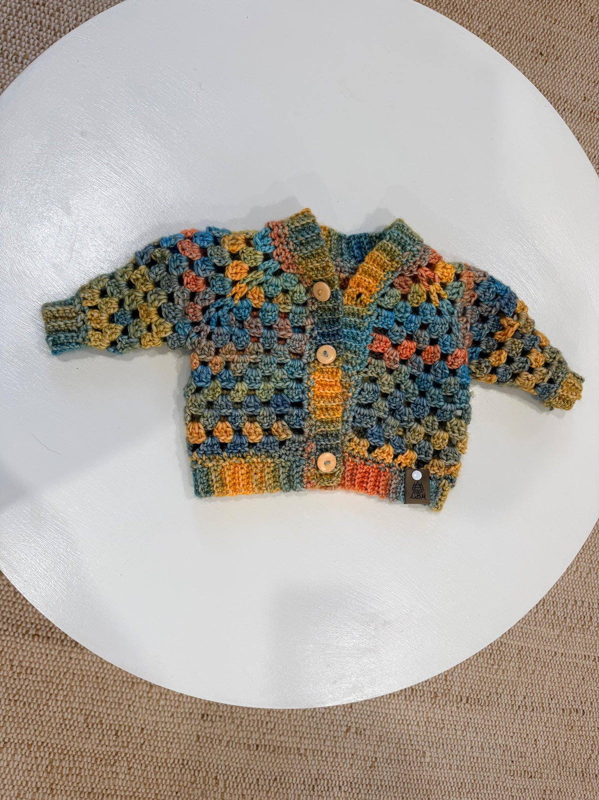 Crocheted Handmade Infant Cardigan