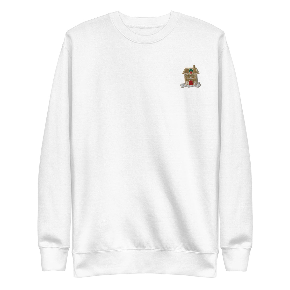 Gingerbread Monogrammed and Embroidered Sweatshirt (Unisex Premium)