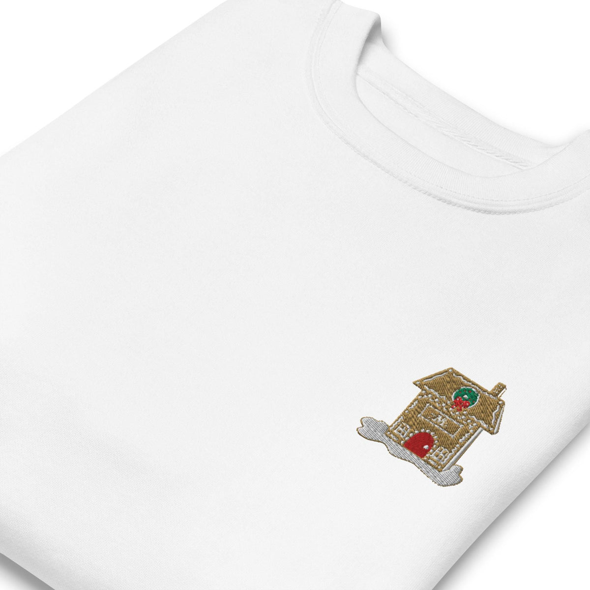 Gingerbread Monogrammed and Embroidered Sweatshirt (Unisex Premium)
