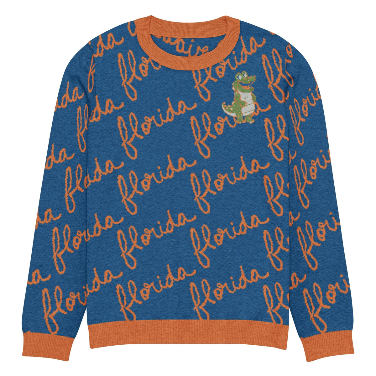 Florida Script Knitted Crew Neck Sweater