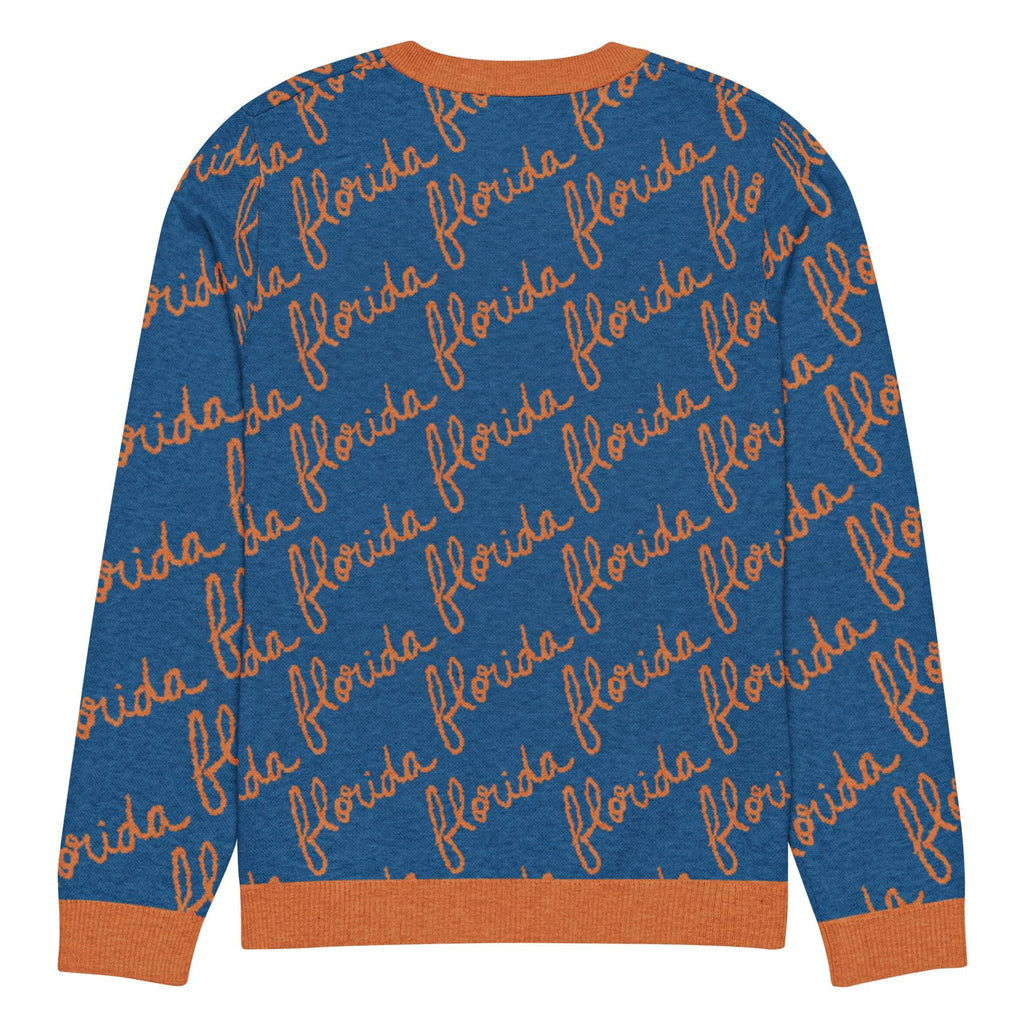 Florida Script Knitted Crew Neck Sweater