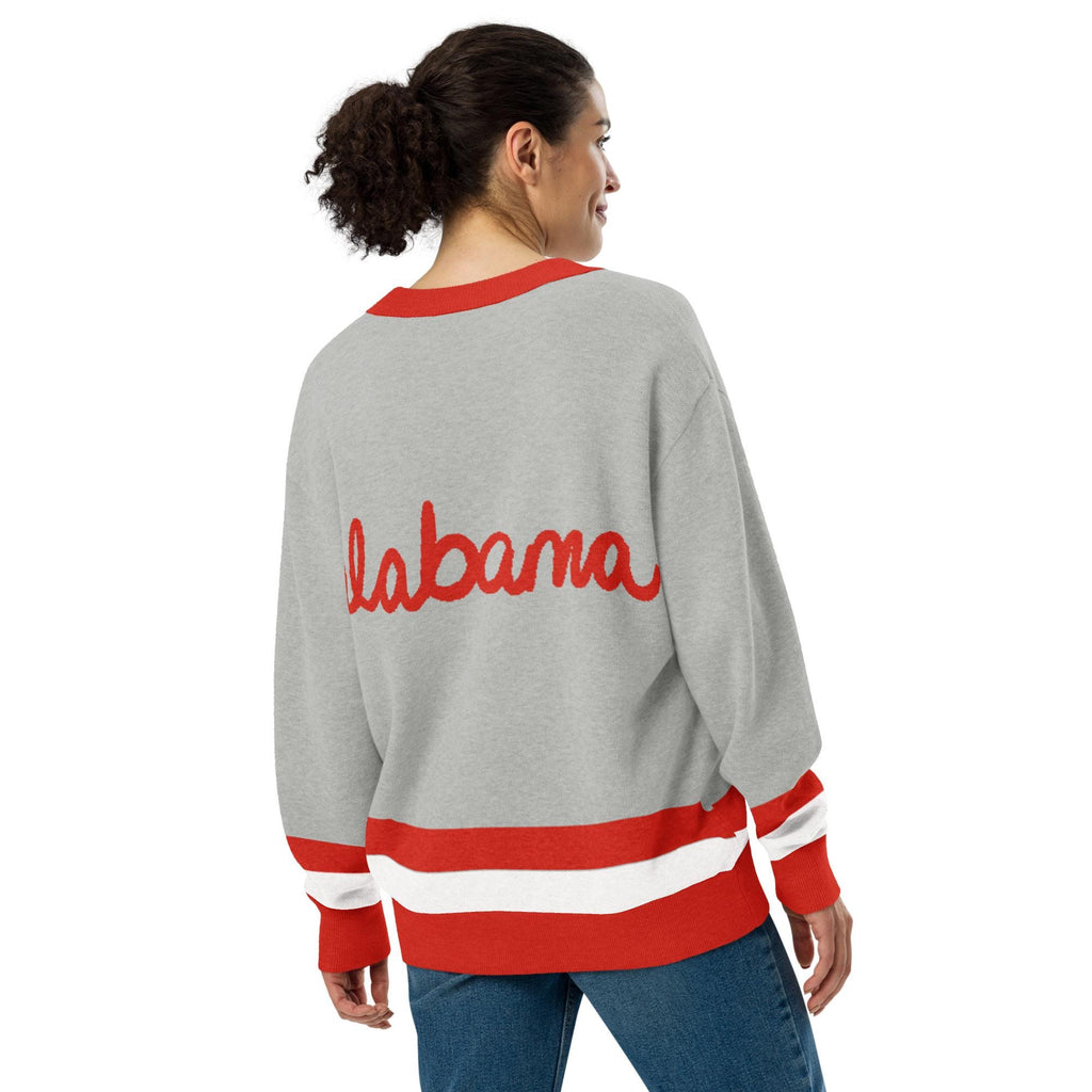 Personalized College Knitted Cardigan