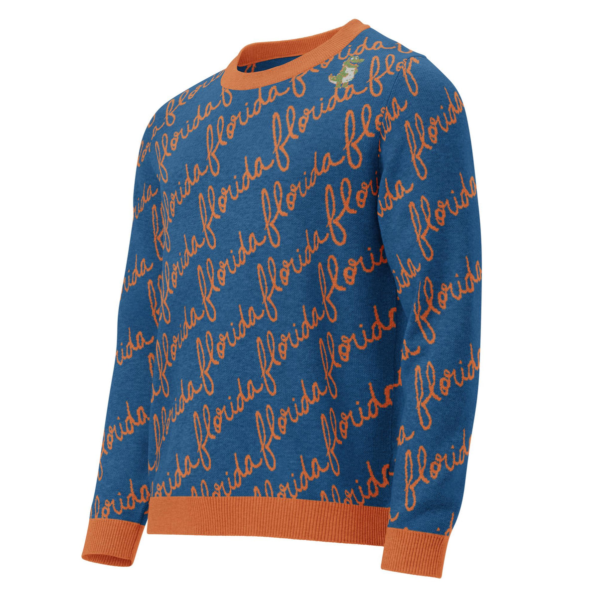 Florida Script Knitted Crew Neck Sweater