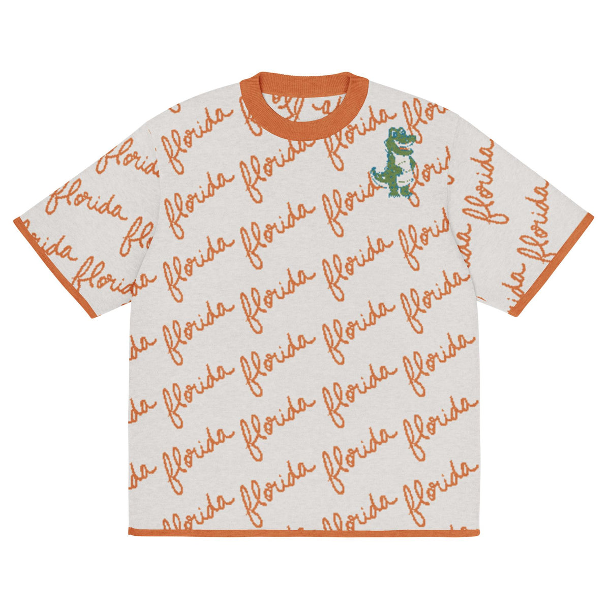 Florida Orange Knitted Tee (Unisex)