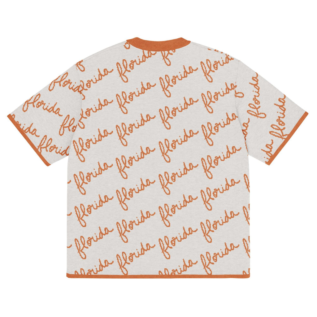Florida Orange Knitted Tee (Unisex)